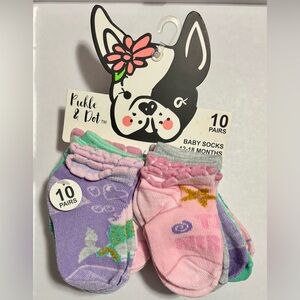 Pickle & Dot 10-Pack of Ankle Socks for 12-18mos